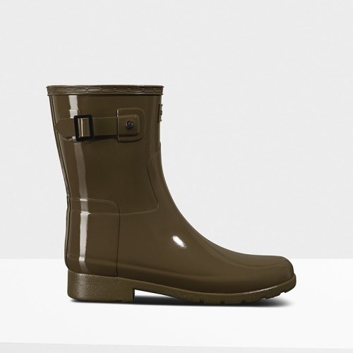 Hunter Refined Slim Fit Gloss Short Wellies (C348I) Ireland